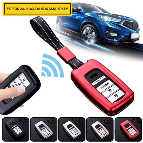 Pcmos 2019 Aluminum alloy Case Cover Holder Fit For 2019 Acura RDX CDX/MDX/RDX/TLX-L Smart Key Interior Accessories New 1pcs