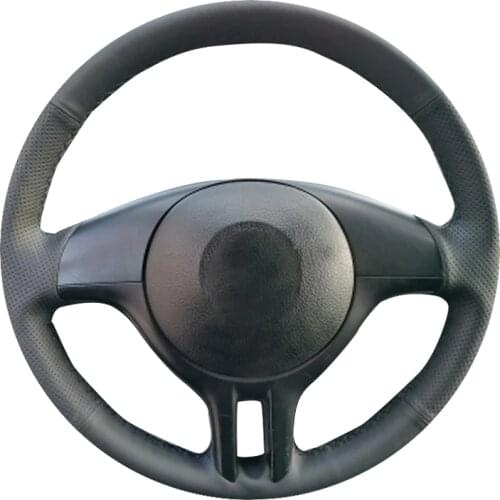 Genuine Leather car steering wheel Cover for BMW E39 E46 325i E53 X5/Steering-Wheel Handlebar Braid