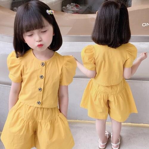 Kids Clothes Girls Solid Tshirt + Skirt Clothing For Girls Casual Style Girls Tracksuit Summer Kids Tracksuit