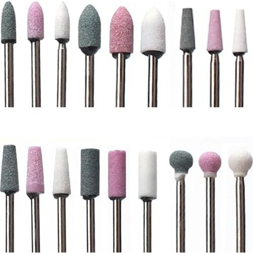 7pc Milling Cutter Nail Drill Bit Corundum Rotary Manicure Machine Bits Apparatus for Manicure Accessories Tools