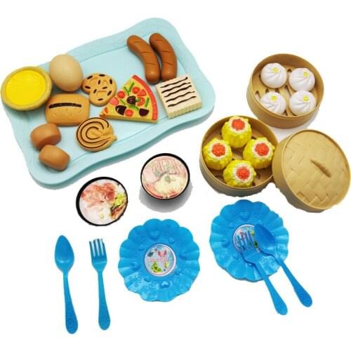DIY Simulation Food Hamburger Pretend Play Toy Kitchen Model Set Play House Game Educational Toys Gifts For Children Kids Girl
