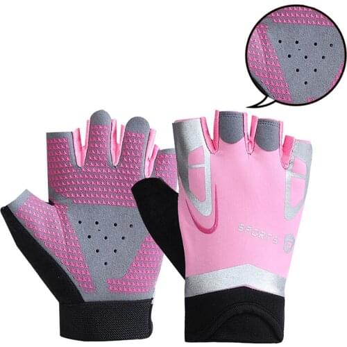 KoKossi Fashion Cycling Half Finger Gloves Sweat-absorbent Comfortable Breathable Skin-friendly Fitness Fishing Hiking Sports