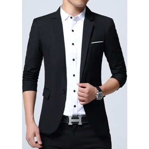 Fashion Mens Blazer British Style Casual Slim Fit Jacket Male Blazers Men Coat Terno Masculino Mens Suit Jackets Coats FS-157