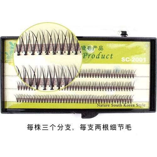 Stars Colors Makeup False Eye lashes Tools Natural Curl Individual Lashes Eyes Tools Neutral thick 8mm 10mm 12mm