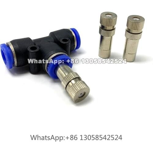 8mm Low Pressure Slip Lock Disinfection Room Fogging Mist Nozzle, Pushing-in Misting Nozzle, Fog Nozzle
