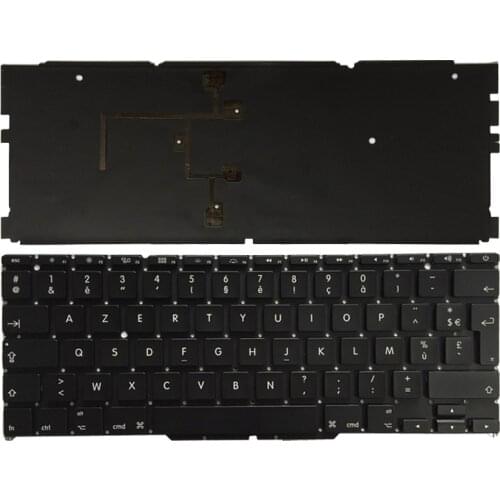 New 11" French Keyboard For Macbook Air A1370 A1465 MC968 MC969 MD223 MD224 FR laptop keyboard With backlight