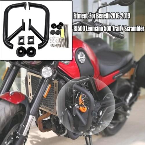 New For Benelli BJ500 Leoncino 500 Trail Sport 2016-19 2020 Motorcycle Crash Bar Bumper Engine Guard Protector MOTO Accessories