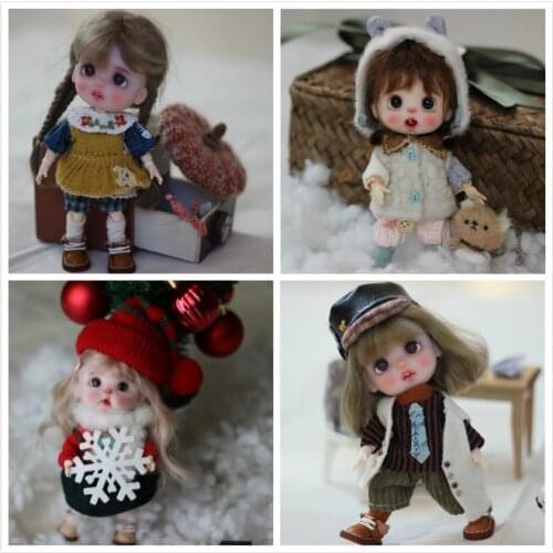 OB11 Clay doll Handmade customization dolls selling with clothes and wig