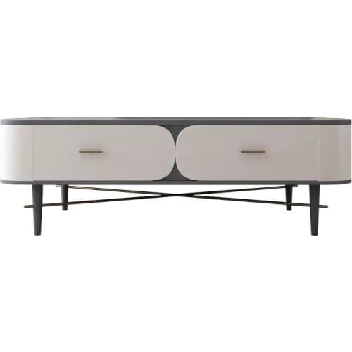 Painted rectangular coffee table creative personality coffee table living room cabinet tea table group