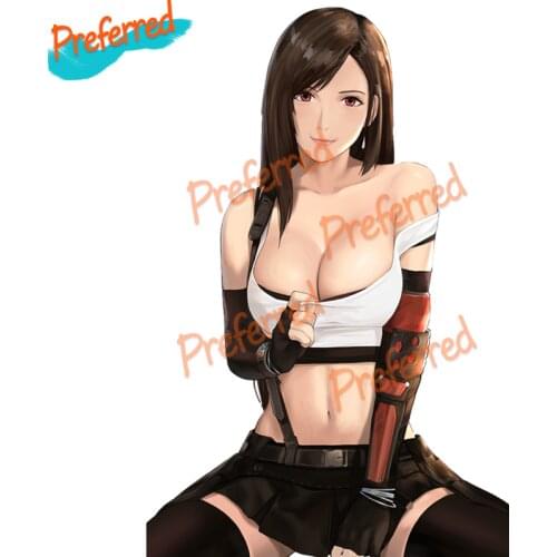 Personality Beautiful Tifa Lockhart Girl Creative Removable Colored Car Stickers Car Decal Sticker Automobile