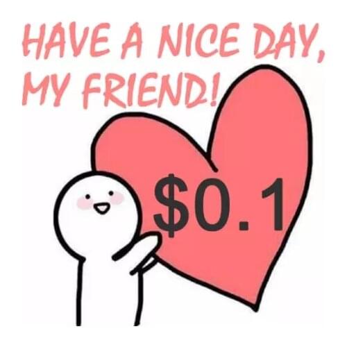 Postage difference from 0.1 USD to 999 USD 1 order