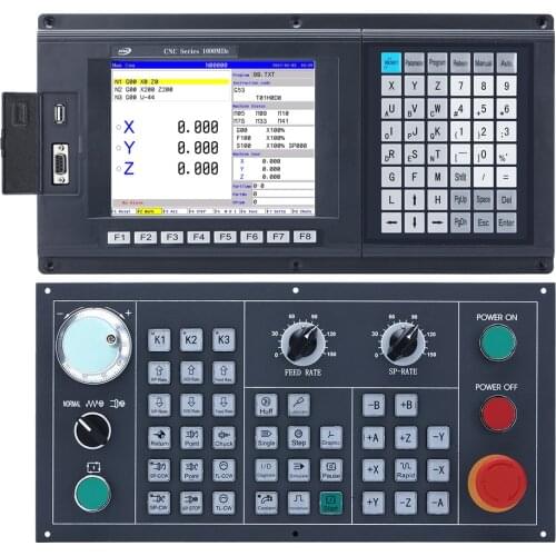 Professional three axis usb CNC milling controller absolute encoder G code ATC PLC for cnc complete kit