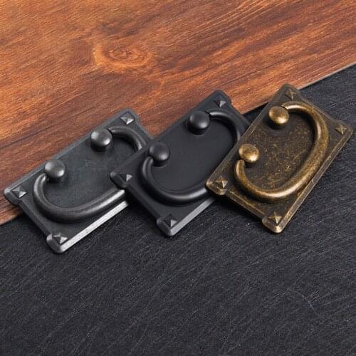 Handle Cabinet Antique Square Wardrobe Door Small Handle Retro Handle Rectangular Cabinet Handle American Handle XD
