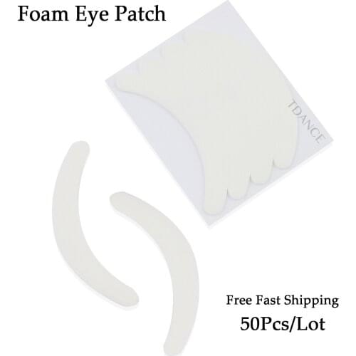 TDANCE 50Pairs Foam Eye Pads Extension Grafting Stickers Adhesive Tape Makeup Beauty Tool Flower Shape Under Eye Pads