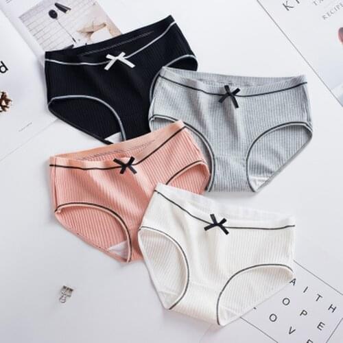1pc Panties Womens Cotton Breathable Briefs Solid Soft Seamless Underwear Female Sexy Intimate Seamless Brief Menstrual Period