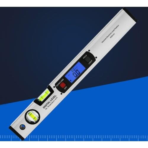 400mm white Digital Angle Finder Level Upright Inclinometer 360 degree Range slope test Ruler Protractor Ruler Goniometer Gauge