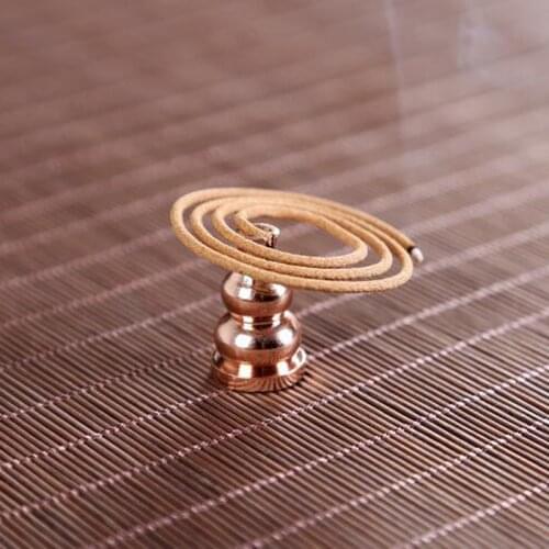 1PC Brass Incense Burner Holder Chinese Buddha For Incense Stick Coil Bottle Gourd Shaped Copper Incense Holder