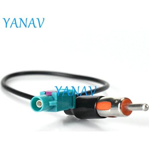 13-007 Wire Harness Adaptor ANTENNA ADAPTER CABLE FOR-VW-AUDI-OPEL-SKODA Long-DIN(m)Car Stereo Radio ISO Standard Connector Ad