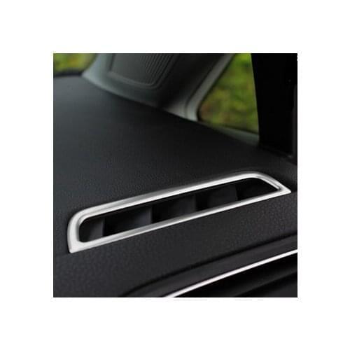 2pcs/Lot Car stainless steel trim outlet air conditioning decoration circle cover for Volkswagen vw GOLF 7 MK7 auto accessories