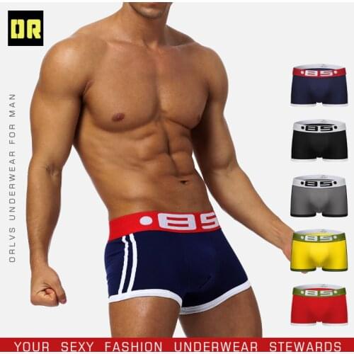 2pcs/lot BS Cotton Boxershorts Men Comforable Panties Set трусы мужские боксеры Gay Sexy Underwear Man Boxer 5Color Free Shiping