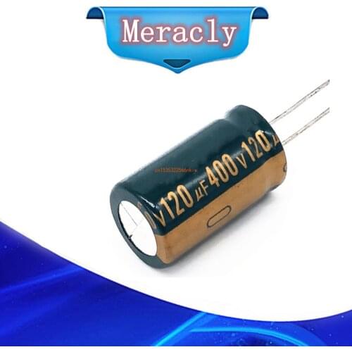 6pcs/lot 400V 120UF high frequency low impedance 400V120UF aluminum electrolytic capacitor size 18*30 20