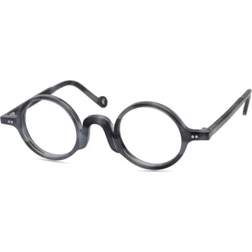Belight Optiacl American Design Acetate Glasses Frame Men Prescription Eyeglasses Round Retro Optical Frame Eyewear 9522