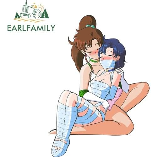 EARLFAMILY 13cm x 9.6cm for Navy Bros Car Stickers Waterproof Decals Fashionable Anime Windshield RV Decor Vinyl Car Wrap