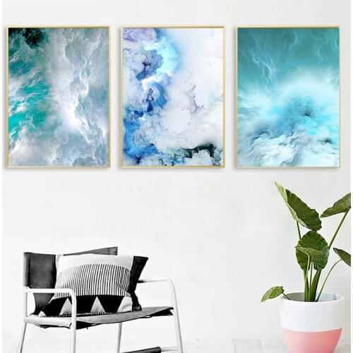 Colorful Clouds Abstract Art Painting Canvas Print Pictures For Living Room Wall Art Modern Decorative Painting Abstract Cuadros