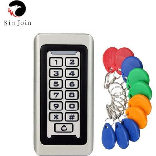 KINGJOIN Rfid Door Access Control System Waterproof Metal Keypad 125KHz Proximity Card Standalone Access Control With 2000 Users