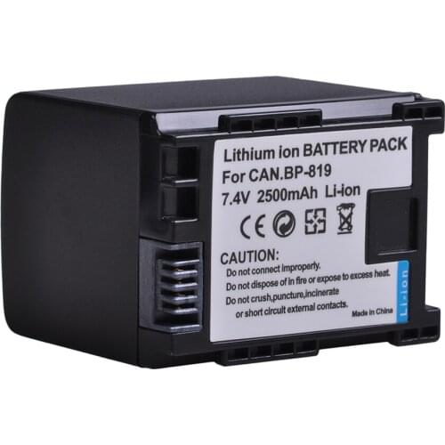 1Pc 2500mAh BP-819 BP819 Battery for Canon VIXIA HF10, HF11, HF20, HF21, HF100, HF200, HF G10, HF M30, HF M31, HF M32, HF M40