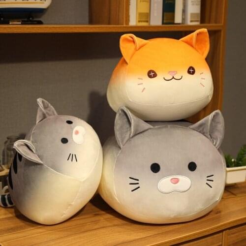 Kawaii plush cat stuffed pillow cushion cute soft cat plush toys kids children birthday gift