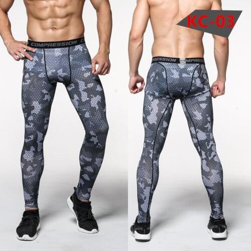 Mens Joggers Camouflage Compression Pants Men Camo Pants Tights Leggings Fitness Trousers Brand Clothing Sweatpants Pantalon