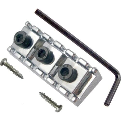 A set of Chrome Electric Guitar String Locking Nuts For Tremolo Bridge 43mm guitar accessories parts Musical instrument