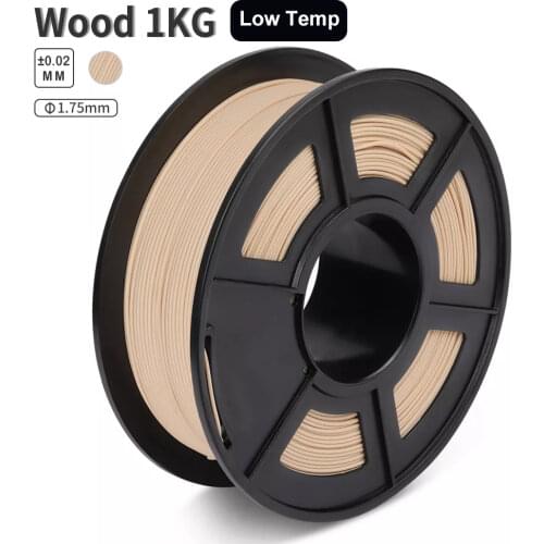 Wood Fiber 3D Printer Filament 1kg With Spool 1.75mm 100% Wood Effect Better For Handicraft Birthday Gift DIY Printing Material