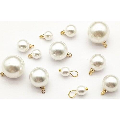 New Arrival! 6-14mm 200pcs Imitation pearls Round Charm For Handmade Necklace Earring DIY Parts Jewelry Findings & Components