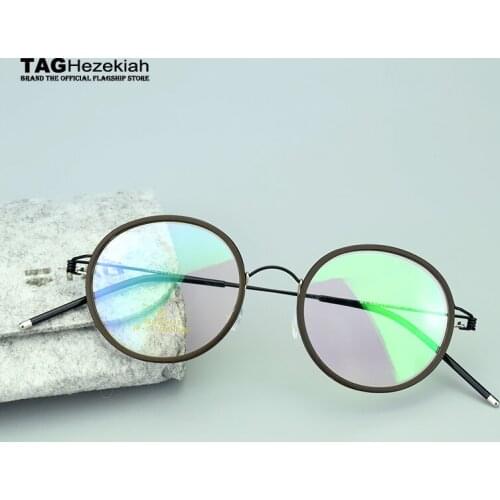 New nerd spectacles retro round glasses TAG Brand titanium glasses frame men women Myopia prescription eyeglasses oculos de grau