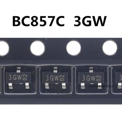 Original 100pcs/ BC857C 3GW SOT23