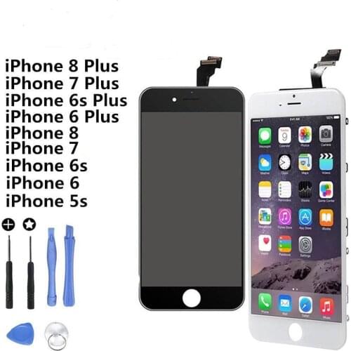 Suitable For IPhone 5s 6 6s 7 8 Plus X XS XR White Black LCD Touch Screen Digitizer