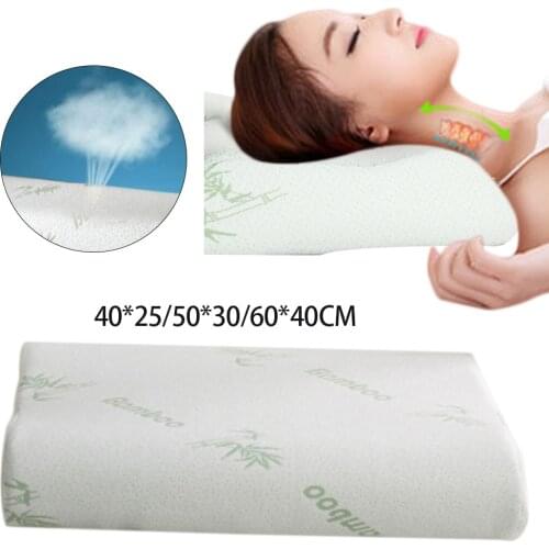 Memory Foam Bedding Pillow Neck Protection Slow Rebound Memory Foam Butterfly Shaped Pillow Health Cervical Neck Size In 50*30CM