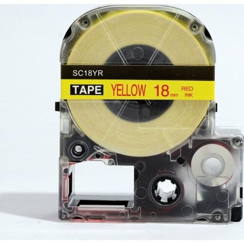 Mix colors SS18KW ST18KW SC18RW SC18BW SC18YW 18mm compatible for both KINGJIM label tapes LABELWORKS LW-400 LW-600