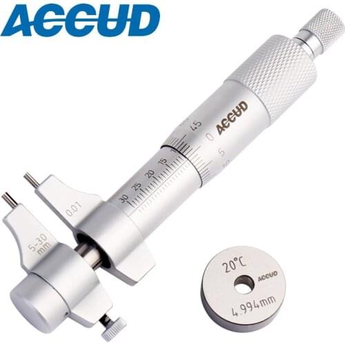 ACCUD Graduation 0.01mm Precision Inside Micrometer 5-30/25-50/50-75/75-100/100-125/125-150/150-175/175-200mm