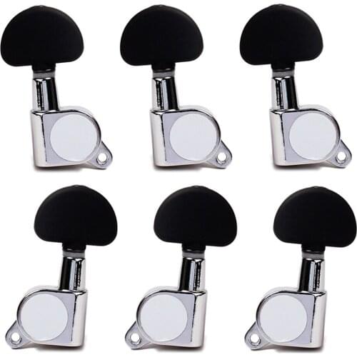 Tooyful 6 Pieces Closed Guitar Tuning Pegs Tuner Machine Heads Gear Set for Folk/Electric Guitar Replacement Parts 3L+3R