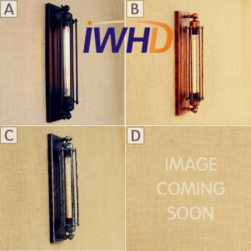 IWHD Loft Style Iron Edison Wall Sconces Industrial Lamp Vintage Wall Light For Home Antique Indoor Lighting Lampara Pared
