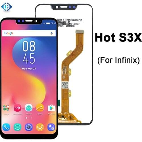 6.2'' Tested LCD For Infinix Hot S3X X622 LCD Display Touch Screen Sensor Complete Assembly For Infinix X622 Display Repair Part