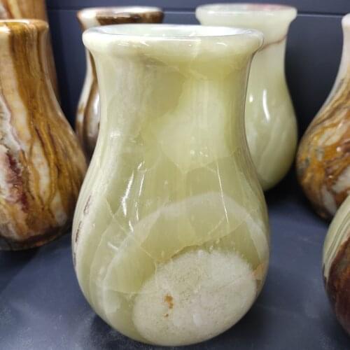 1pcs Afghan jade vase home living room decoration decoration artwork ornaments open chakras to restore spiritual power