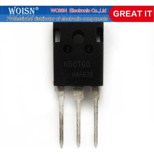 10PCS/ lot K50T60 IKW50N60T IGBT TO-247 In Stock
