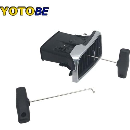 2pcs T- Handle Handbrake Air outlet Pull-out Hook DashBoard Trims Removal Tool For Porsche Panamera