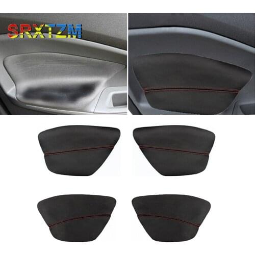 4PCS Protective Decorative Interior Doors Panel Armrest Cover For Ford Ecosport 2013 2014 2015 2016 2017 2018