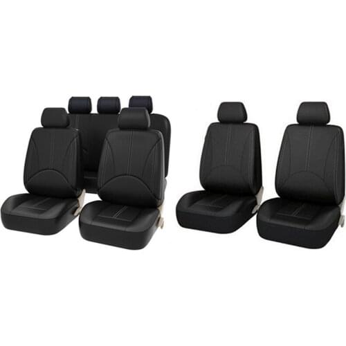 Universal Car PU Leather Front Car Seat Covers High Quality Back Bucket Car Seat Cover Auto Interior Car Seat Protector Cover