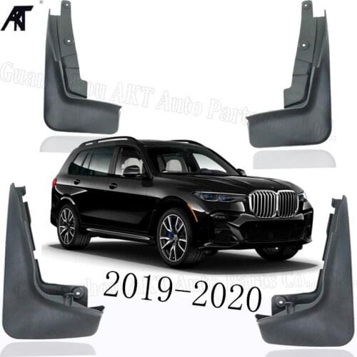 Black Front &Rear Mud Fender Flaps Splash Guard Mudflaps Mudguard Cover Trim For for BWM X7 2019-2020(G07) Mud Flap